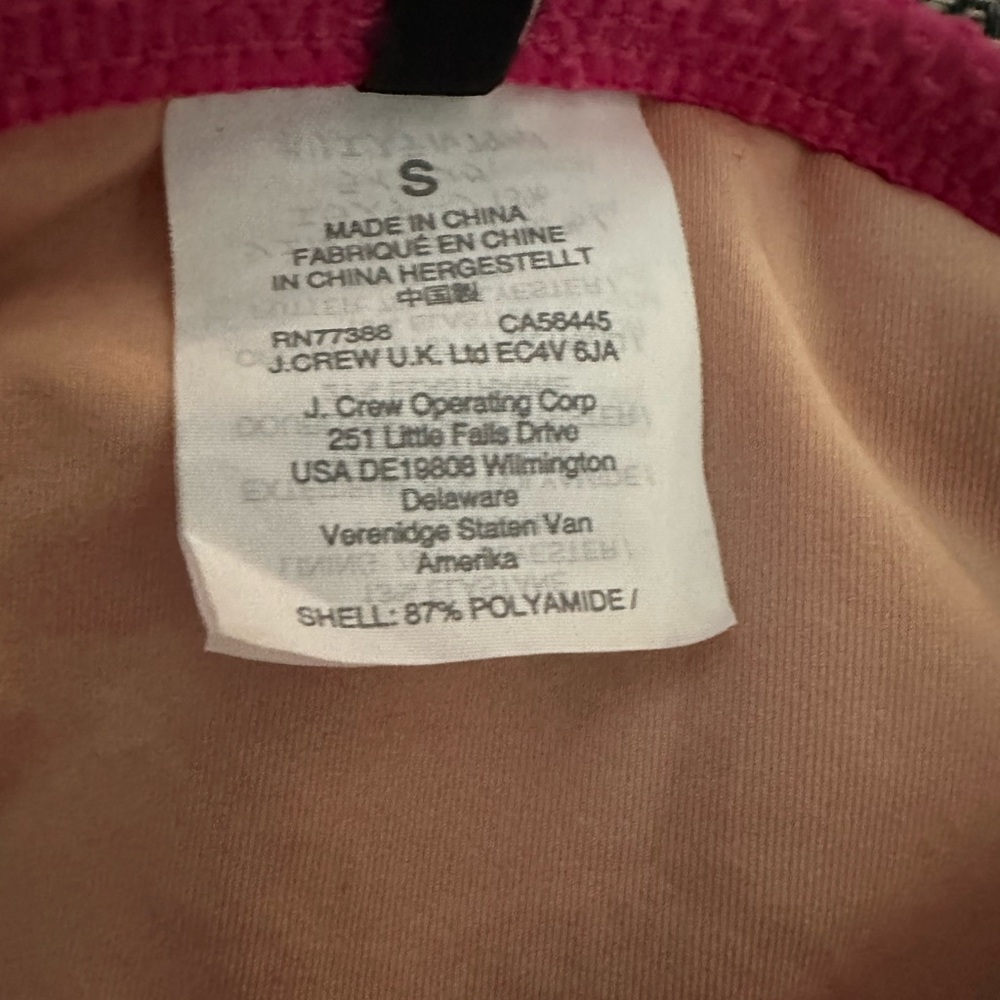 J. Crew lowrider bikini bottom with rickrack - size small - sweet briar / pink - Picture 3 of 5